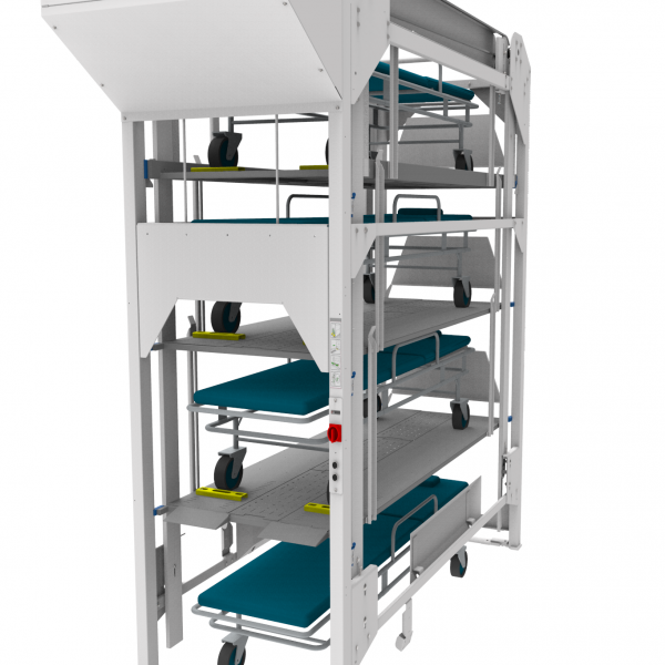 Vertical Hospital Bed Storage Bedlift Materials Handling