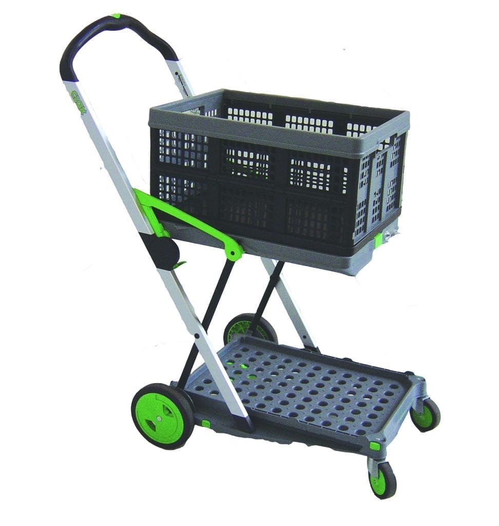 folding clax amp scout cart trolleys materials handling folding office cart