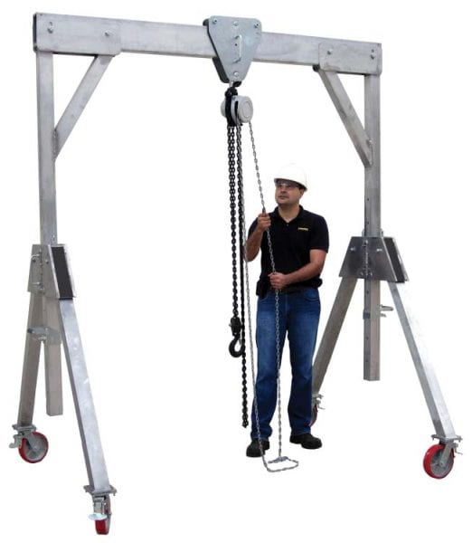 Aluminium Mobile Gantry 2 Tonne Materials Handling