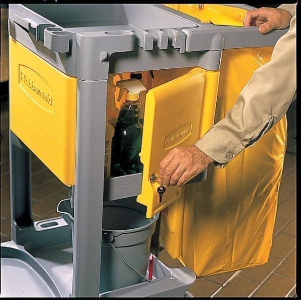 B6181 Locking Janitor Cart Cabinet for B6173 Cart