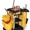 B9T72 High Capacity Cleaning Cart with accessories 2