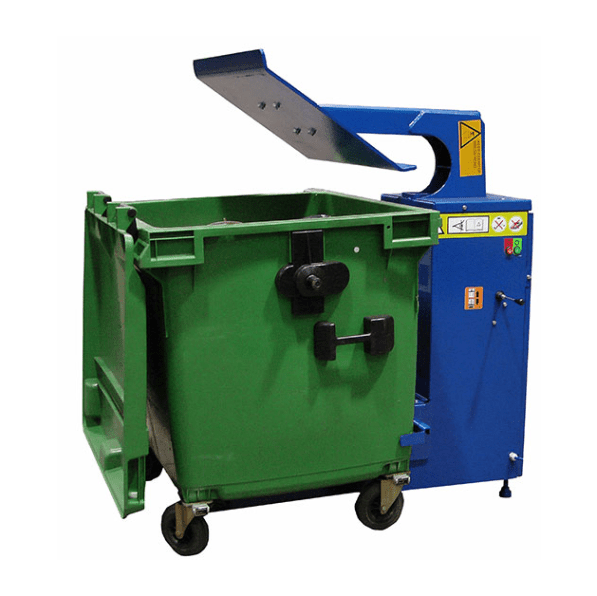Wheelie bin compactor and press