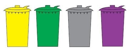 Clinical waste bins colours