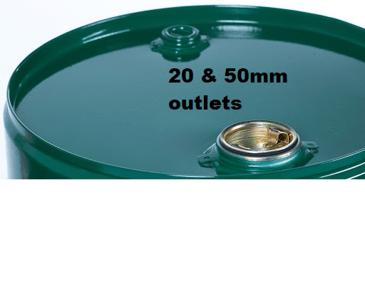 Closed head drum 20 50mm outlets 44 gallon drum