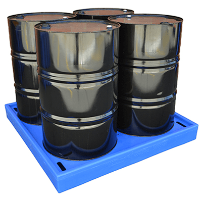 DMXP2002 Low Profile Spill Pallets 4 Drum