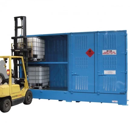 DPR08BB Outdoor Dangerous Goods Store IBCs forklift