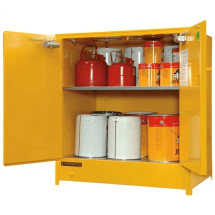 DPS250 Heavy Duty Dangerous Goods Storage Cabinets open