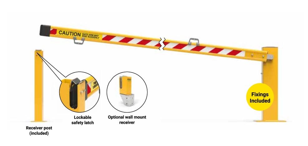 DSBG5000 Dock Safe Manual Boom Gate features