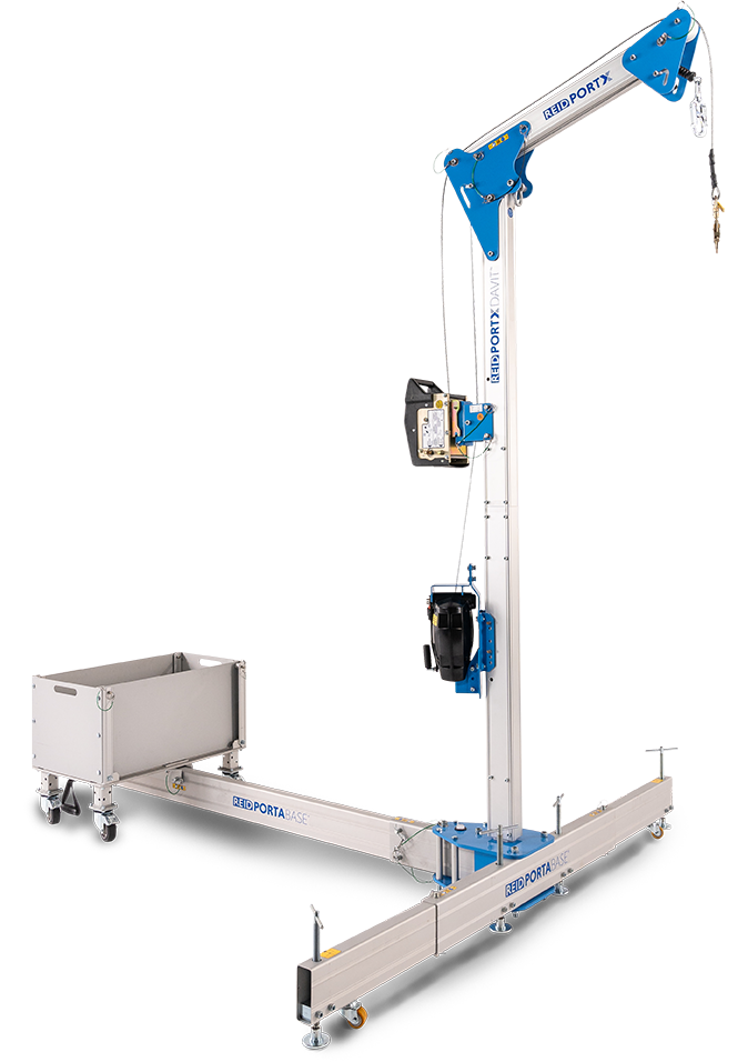 Davit Crane Aluminium PortX Davit PXD Counterbalance Base