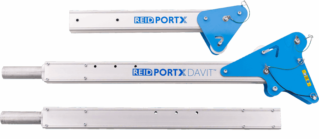 Davit Crane Aluminium PortX Davit PXD Separated