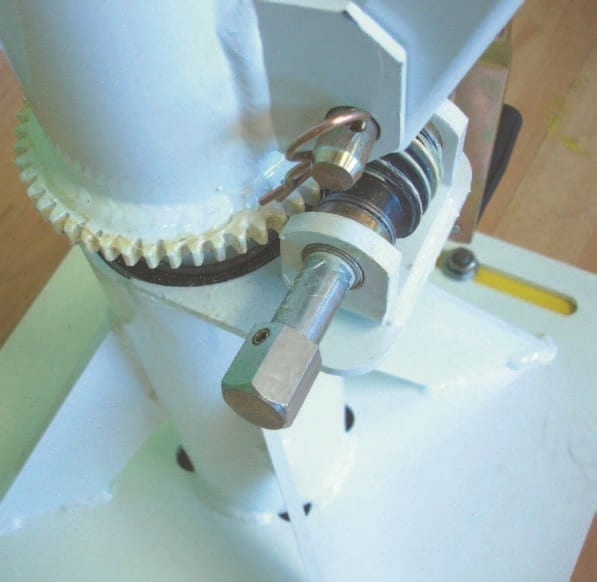 Davit Jib Cranes geared slew mechanism