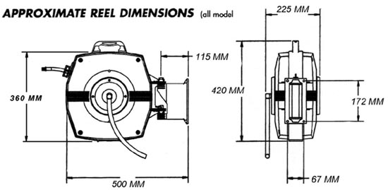 Retractable Safety Barrier Reel