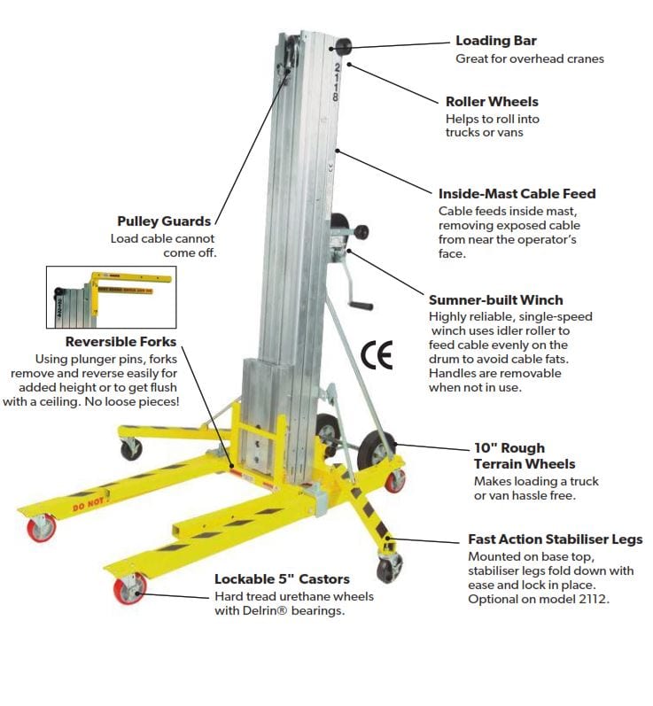Features Series 2100 Contractor Lift