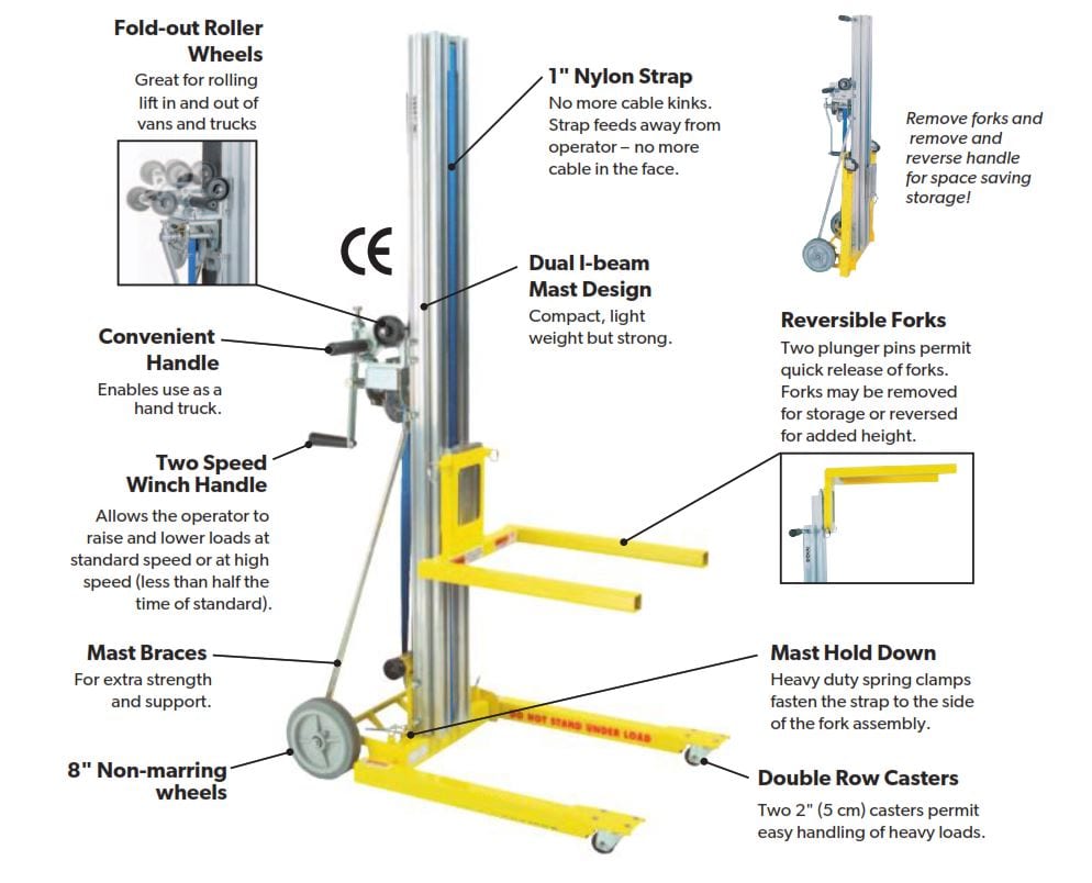 Features Series 2200 Compact Lifter