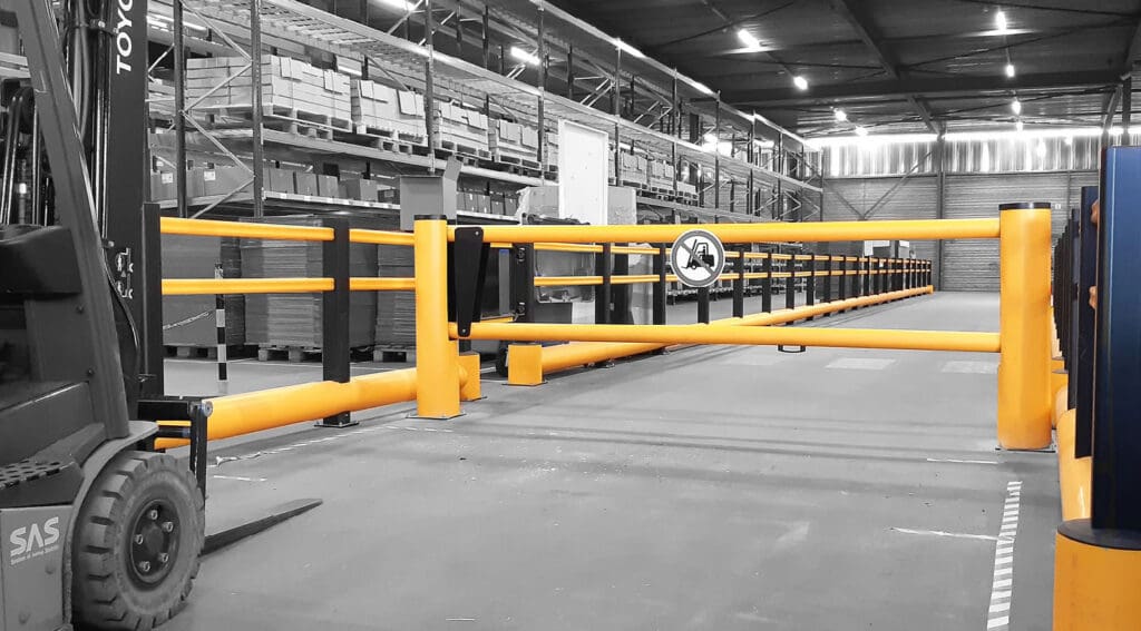 Loading Dock Gate Safety Barrier