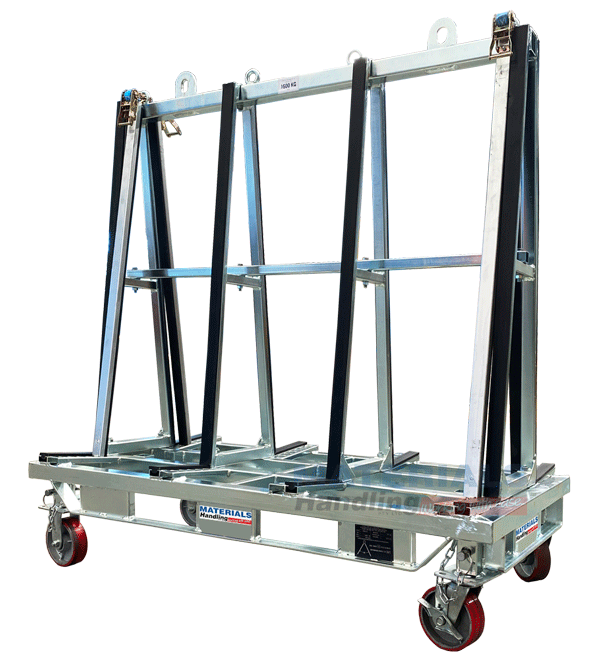 Glass A Frame Trolley and Lifting Frame AFT80 120