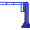 Gorbel Workstation jib crane with hoist