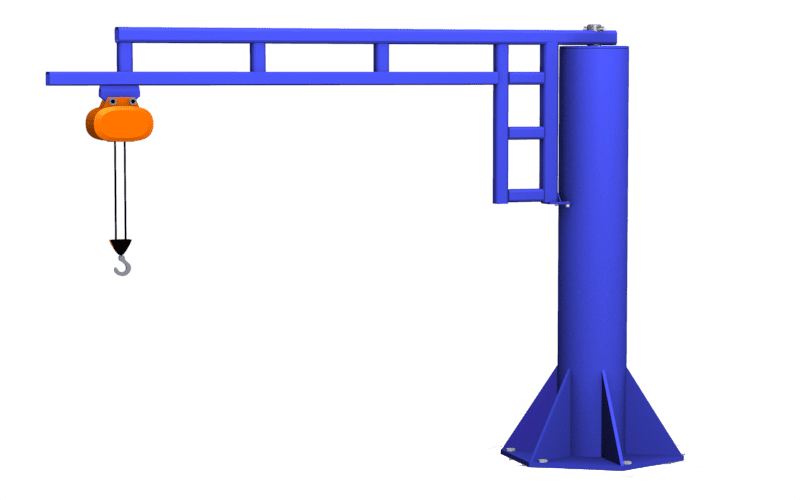 Gorbel Workstation jib crane with hoist