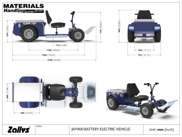 JAY800 GA drawing Battery electric vehicle