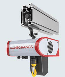 KONE CLX chain hoist aluminium track crane