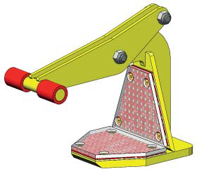 Lifting Clamps Horizontal Plate Clamps with Polyurethane Coating TLH
