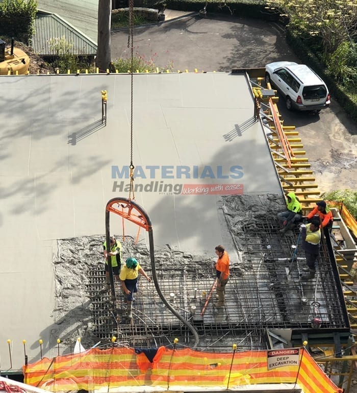 MCML50 Concrete Pump Line Hanger on site 2