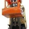MFCA100 Bin Compactor Attachment with forklift