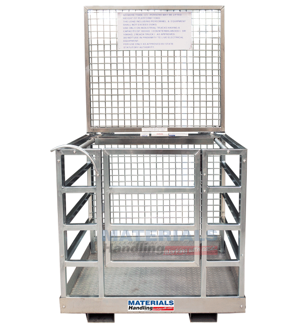 Safety Cage Zinc with Anchor Points Flat Packed In Stock Adelaide 
