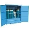 MG12SS Gas Cylinder Storage Cages open