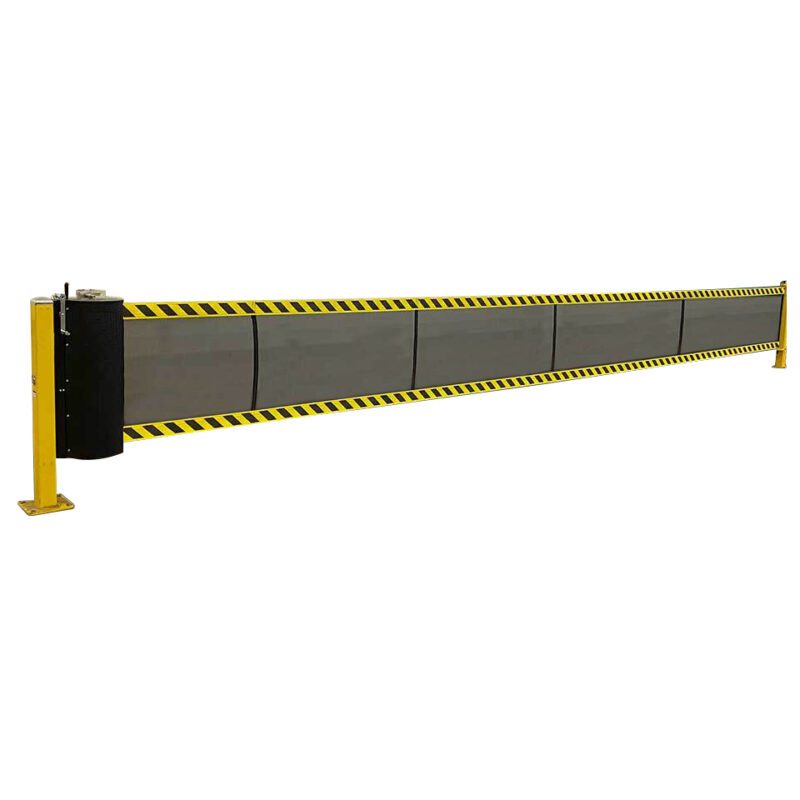 Retractable Barriers SpanGuard Mesh Safety Barrier Materials Handling