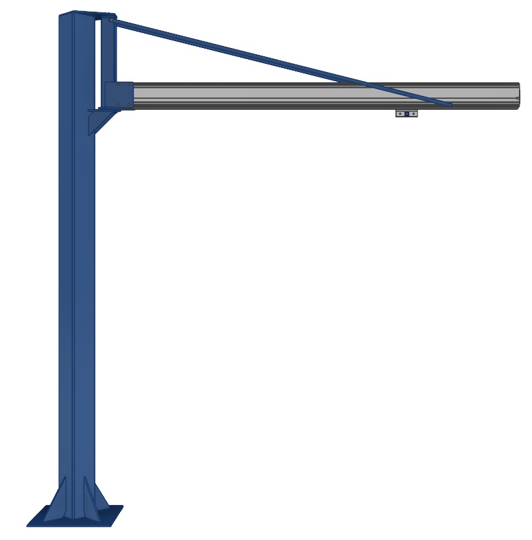 MechRail Aluminium Jib Crane AHB190 free standing