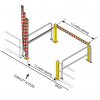 Mezzanine forklift gate drawings and dimensions forklift access