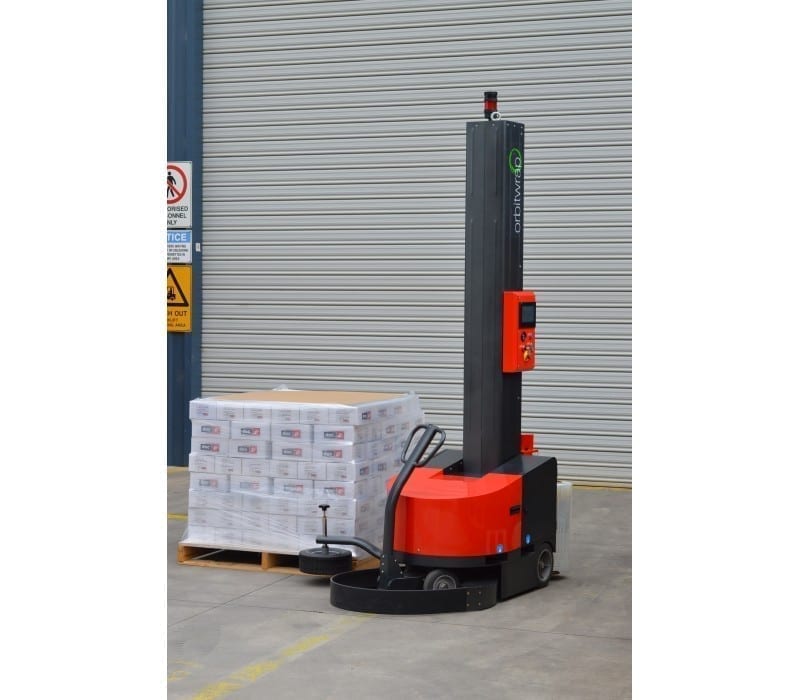 Mobile Stretch Wrapping Robot Materials Handling