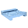 OZCRATE Foldable Plastic Pallet Bin Half Height Collapsed