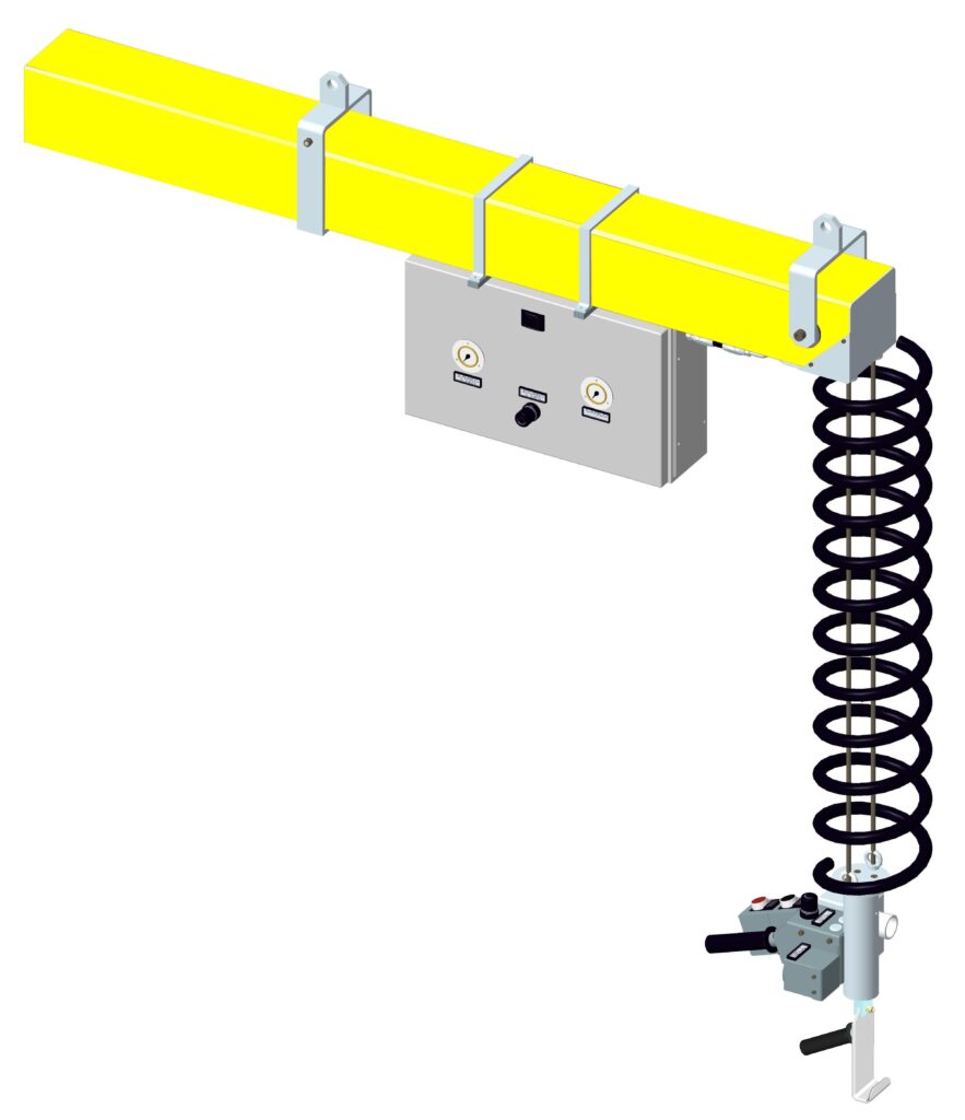 Pneumatic Wire Rope Balancers with hook for small drums