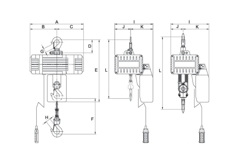 Electric Chain Hoists Porta Hoist Materials Handling