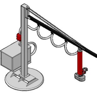 Portable vacuum lifter for bag handling