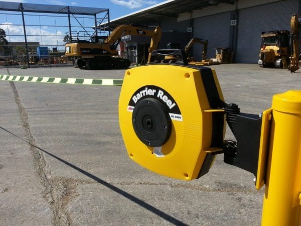 Retractable Safety Barrier Reel Application