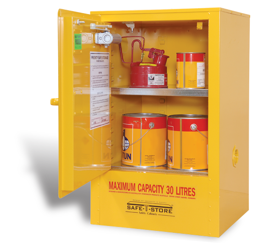 Indoor outlet storage cabinets