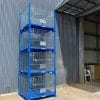 SMMC01 Collapsible Stillage Cage Stacked 4 High Empty