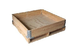 SPCS Pallet collar on timber pallet