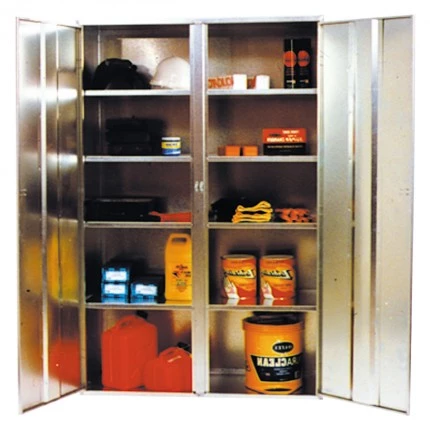 ST02 2 Door Cabinet Galvanised Security Storage Cabinets