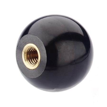 Pack of 10 Innovative Components AN4C-B321 1.38 Ball knob 1/4-20 steel zinc insert black pp 