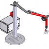 Vaculex Jib Mounted ParceLift with MobiDisc baseplate