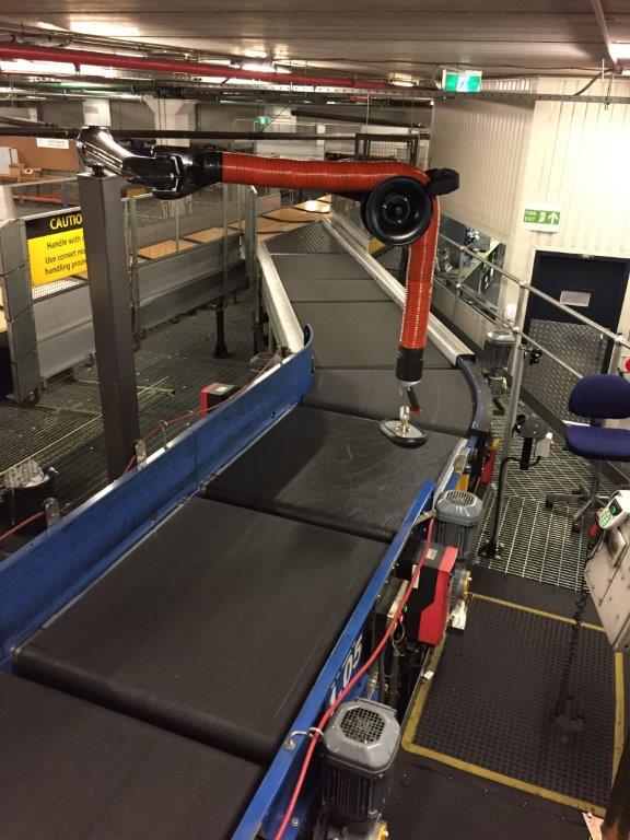 Airport Baggage Handling with Vaculex Materials Handling