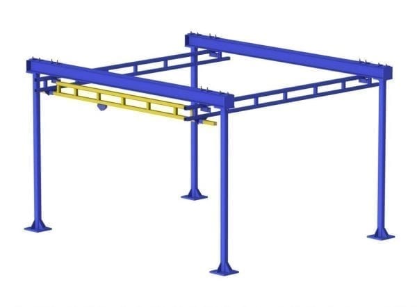 gorbel freestanding overhead bridge crane